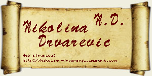 Nikolina Drvarević vizit kartica